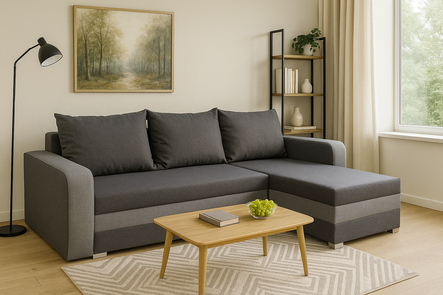 RIVIERA_PILKA_TAVOKAMPAS Minkštas kampas RIVIERA - Image 1